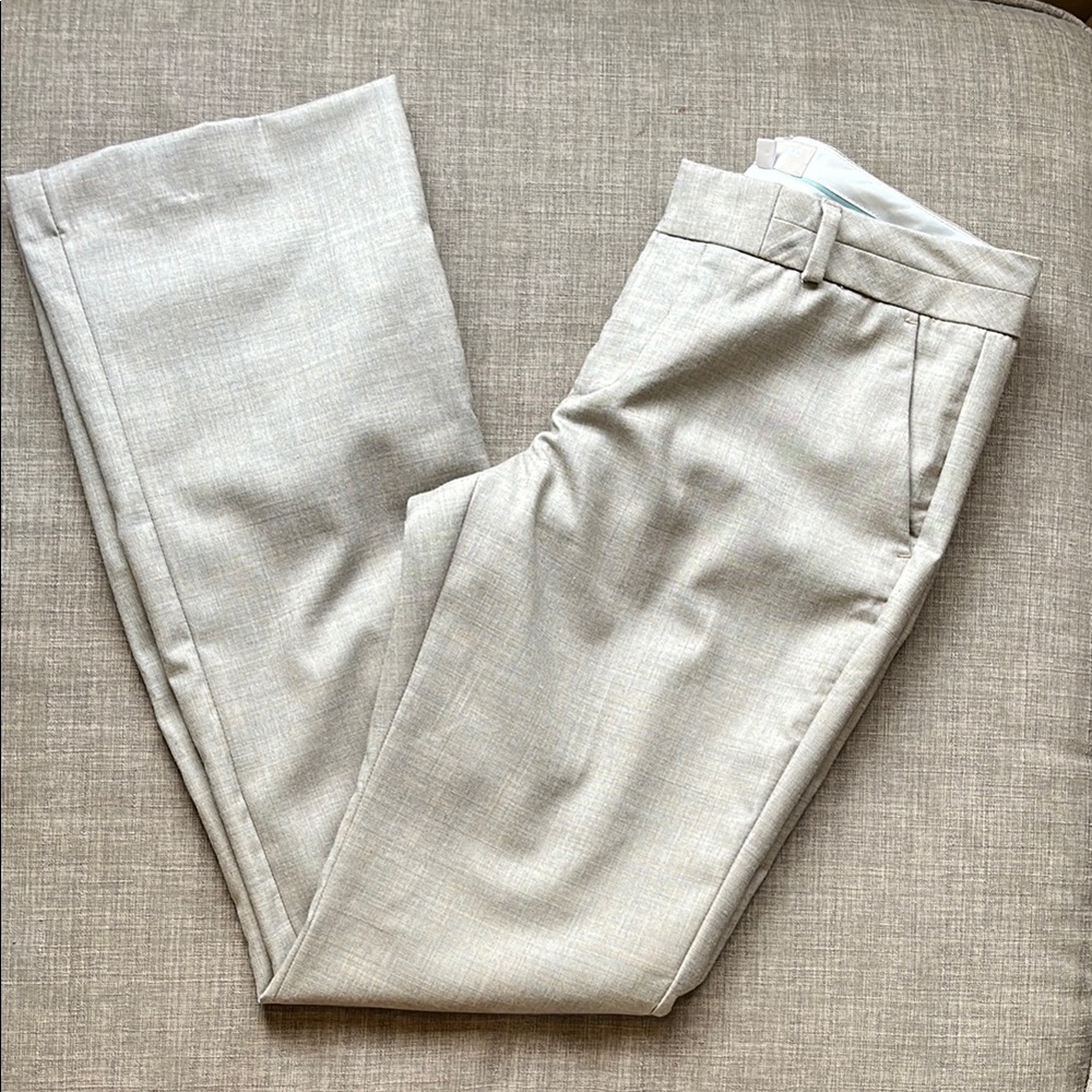 Banana Republic Martin Fit Wool Blend Bootcut Neutral Pants 8